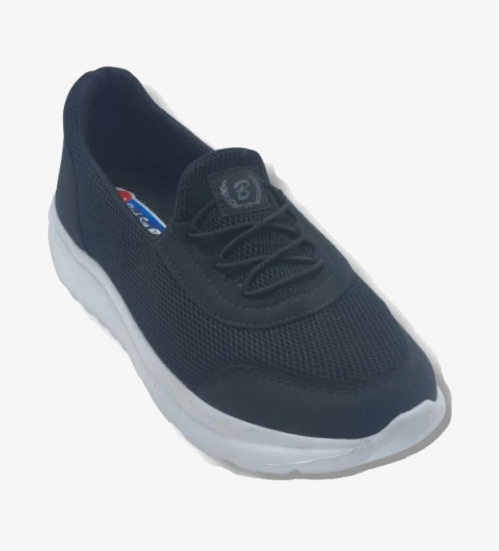 BLACK SEA 626-26 Anorak Anatomik Taban Kadın Sneaker Siyah Beyaz