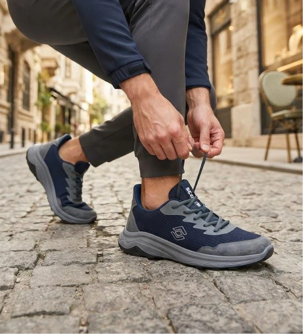 SCOOTER M2011 Rahat Deri Tekstil Sneaker Erkek Ayakkabı