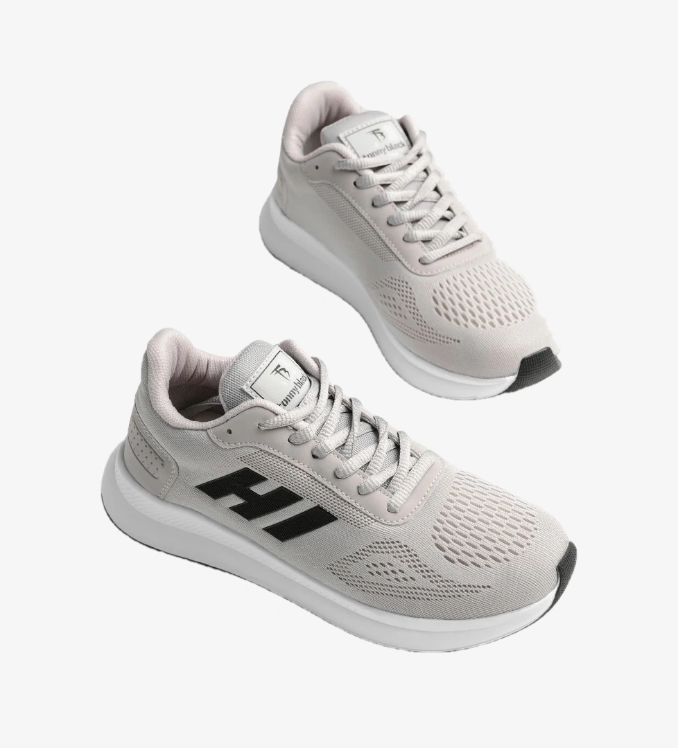 Tonny Black Unisex Buz Rahat Kalıp Hafif Esnek Şeritli Sneaker
