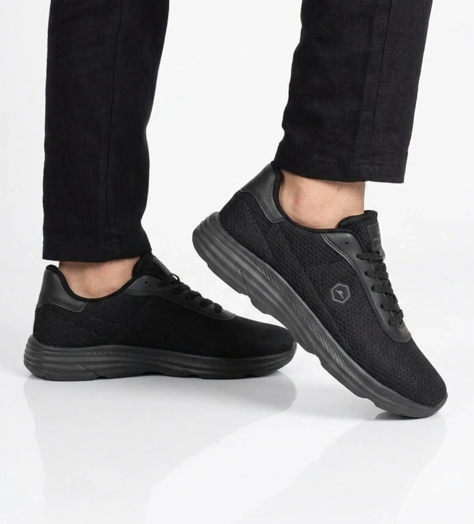 Walkway Siyah Fileli Unisex Spor Ayakkabı