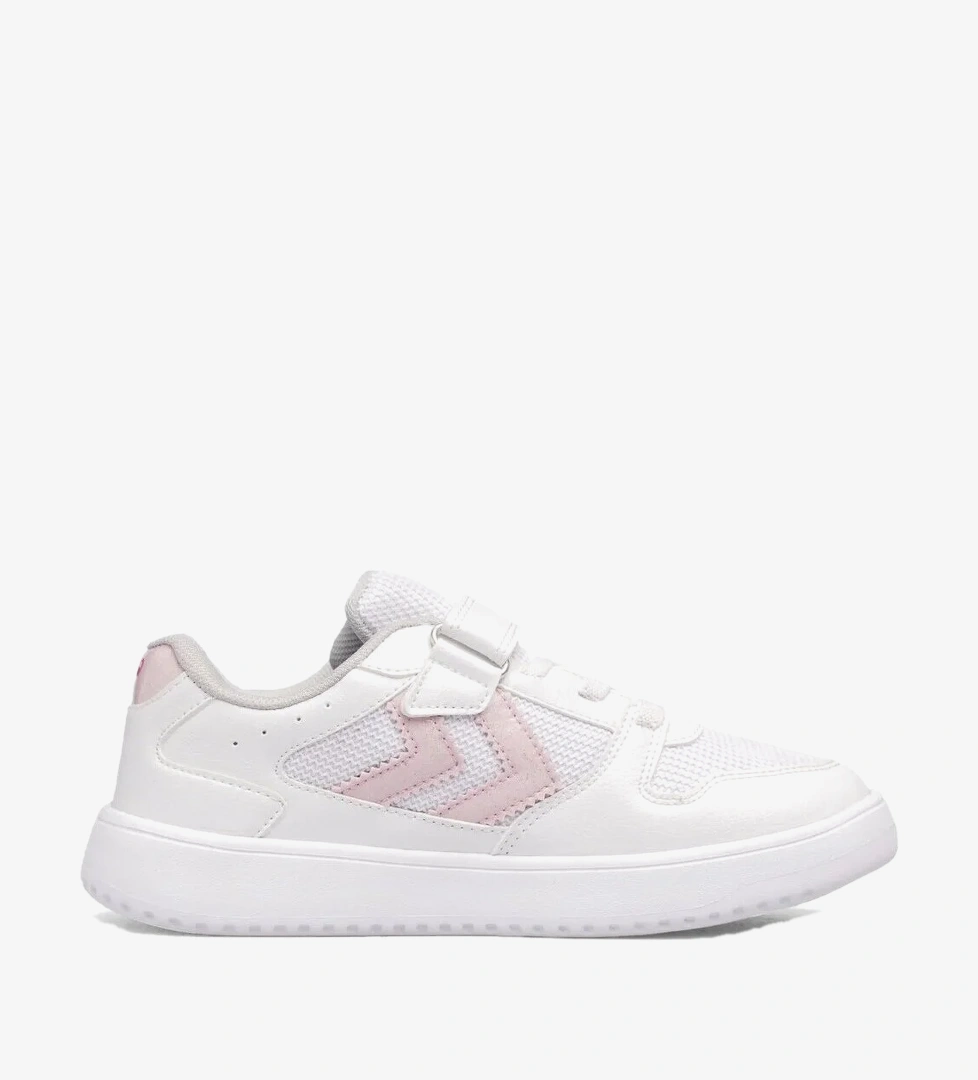 Hummel Beyaz Pembe Cırtlı Fileli Kız Çocuk Spor Ayakkabı