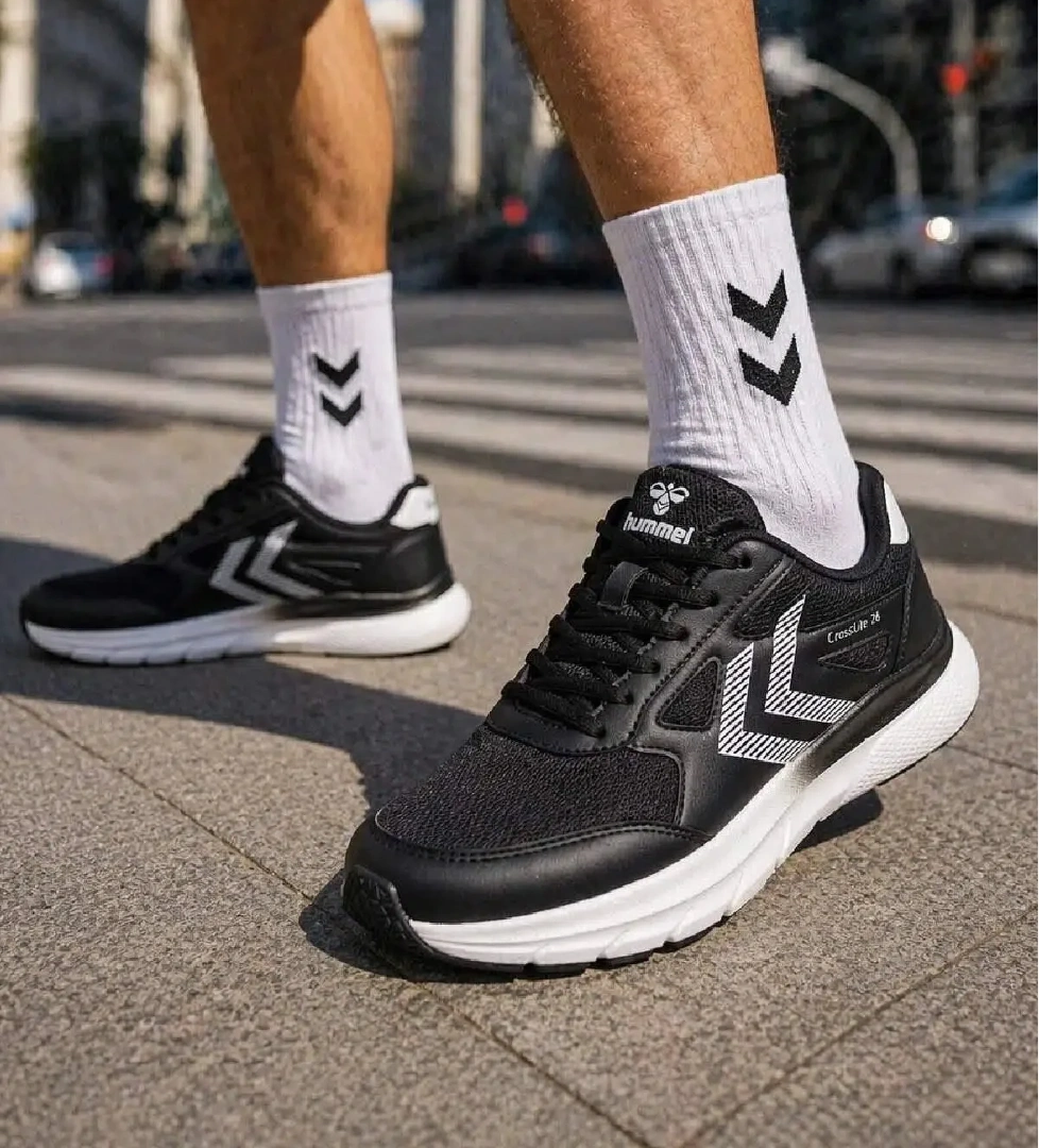 Hummel Siyah Fileli Unisex Spor Ayakkabı