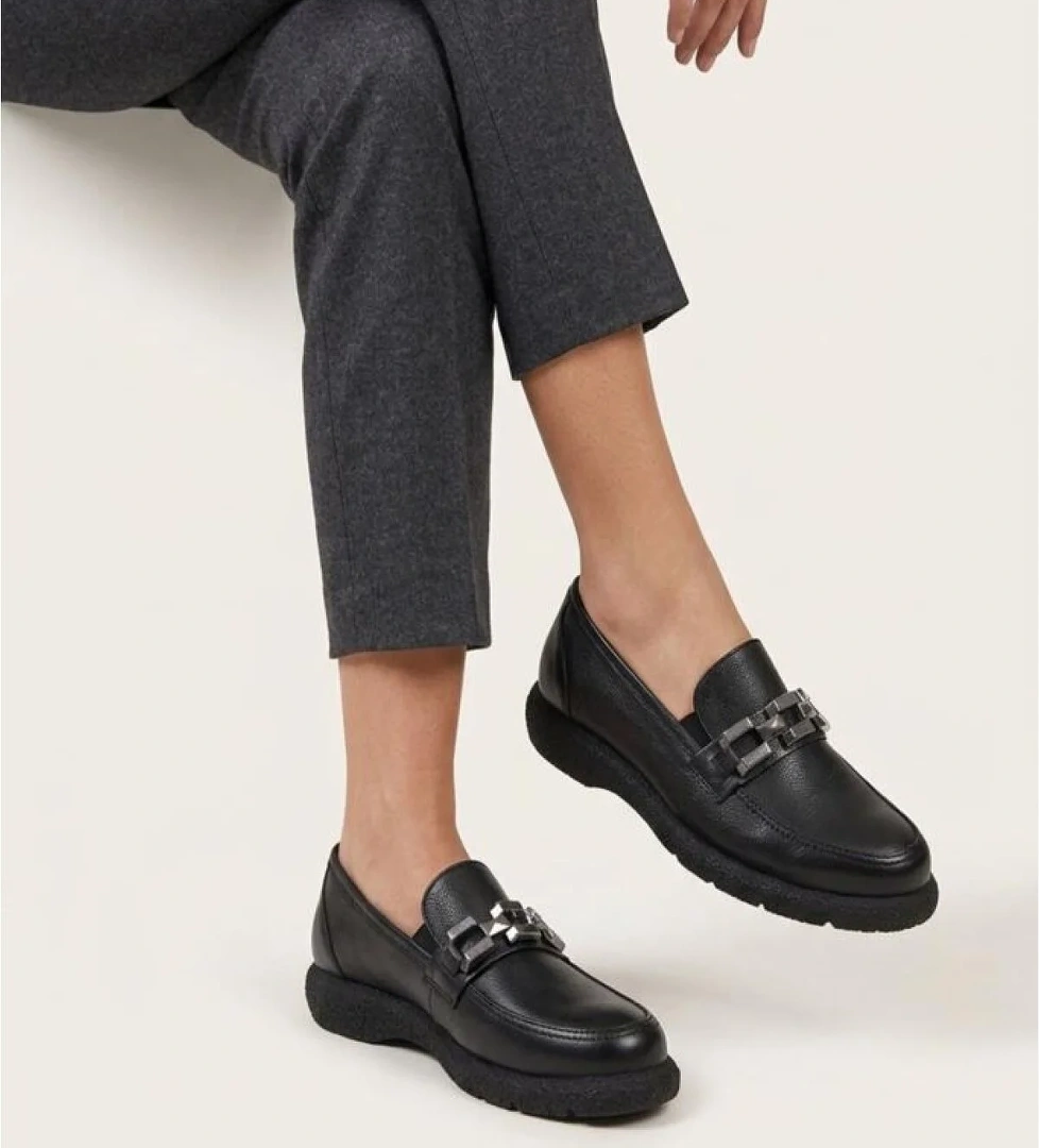 PİSAGOR Pisagor Ps-44332 Hakiki Deri Kadın Loafer Ayakkabı