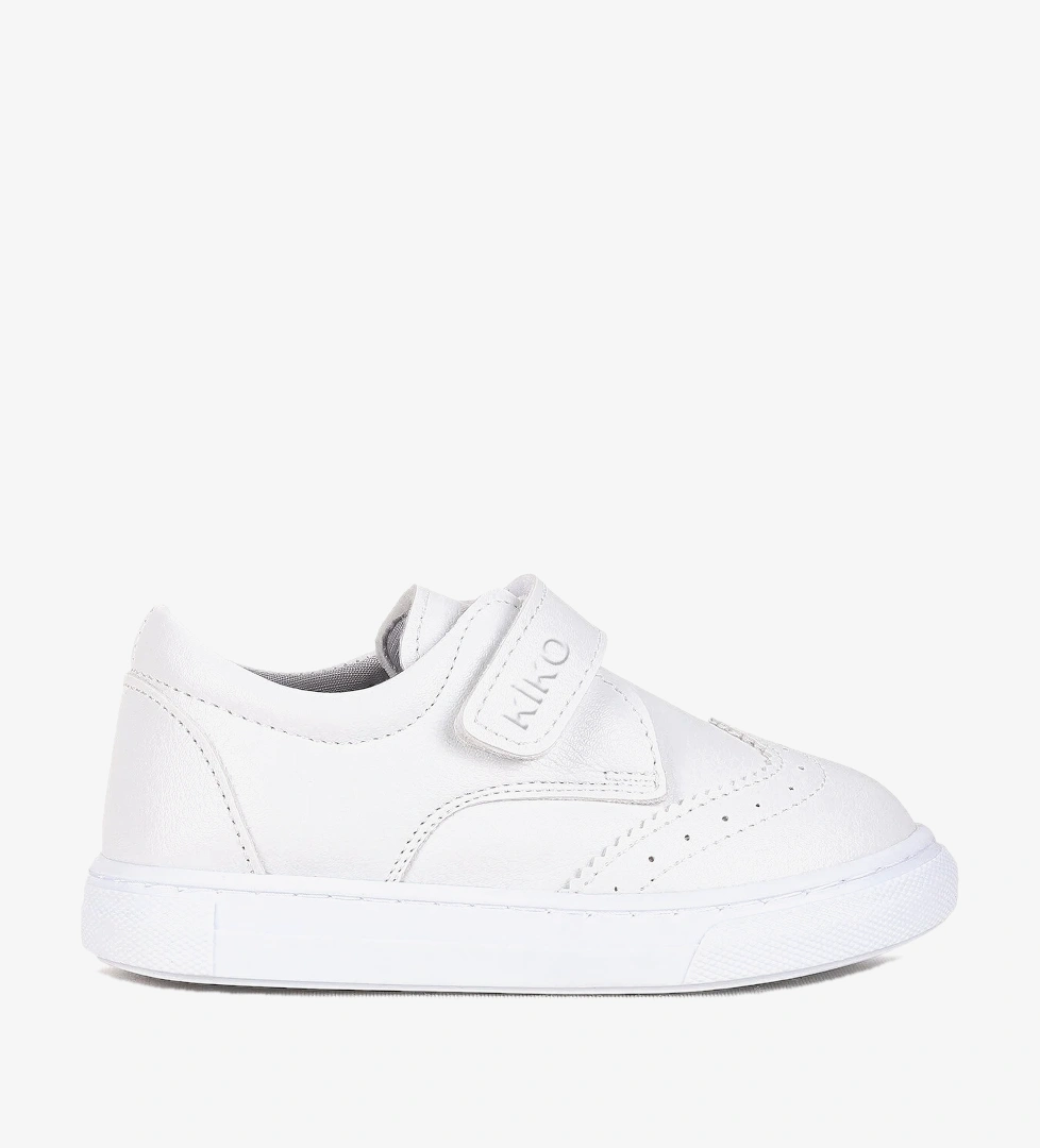 Kiko Kids Richie Cilt Cırtlı Günlük Erkek Çocuk Casual Ayakkabı Beyaz