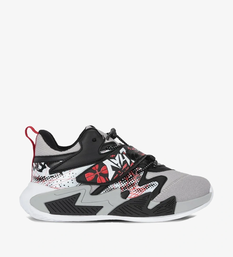 Slazenger KOTHILL F Unisex Çocuk Cırt Cırtlı Gri / Kırmızı Günlük Spor Ayakkabısı