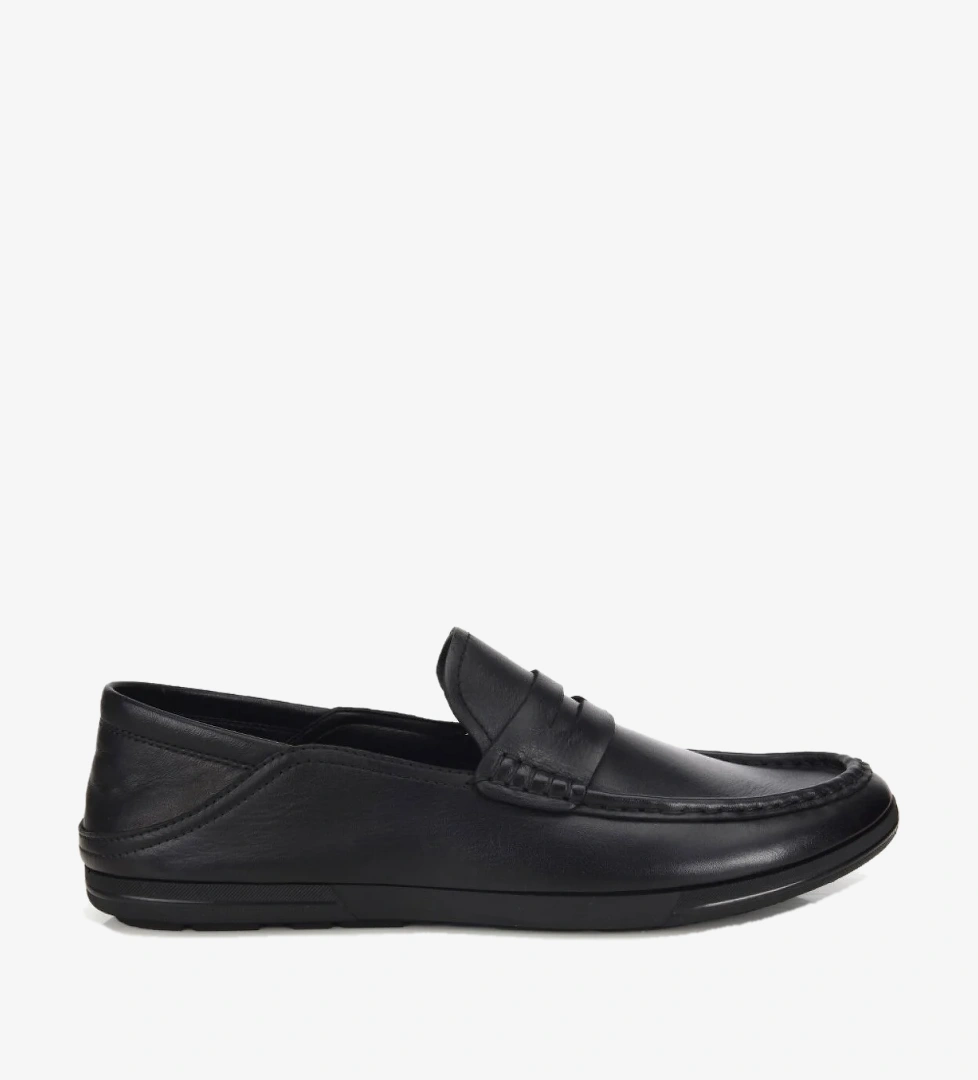 Hotiç Erkek Deri Siyah Comfort Günlük Loafer Ayakkabı