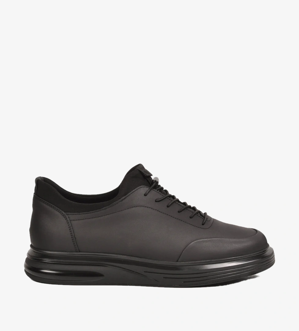 Voyager Siyah Mat Nubuk Memory Foam Erkek Casual Ayakkabı Sneaker 6630-1 M