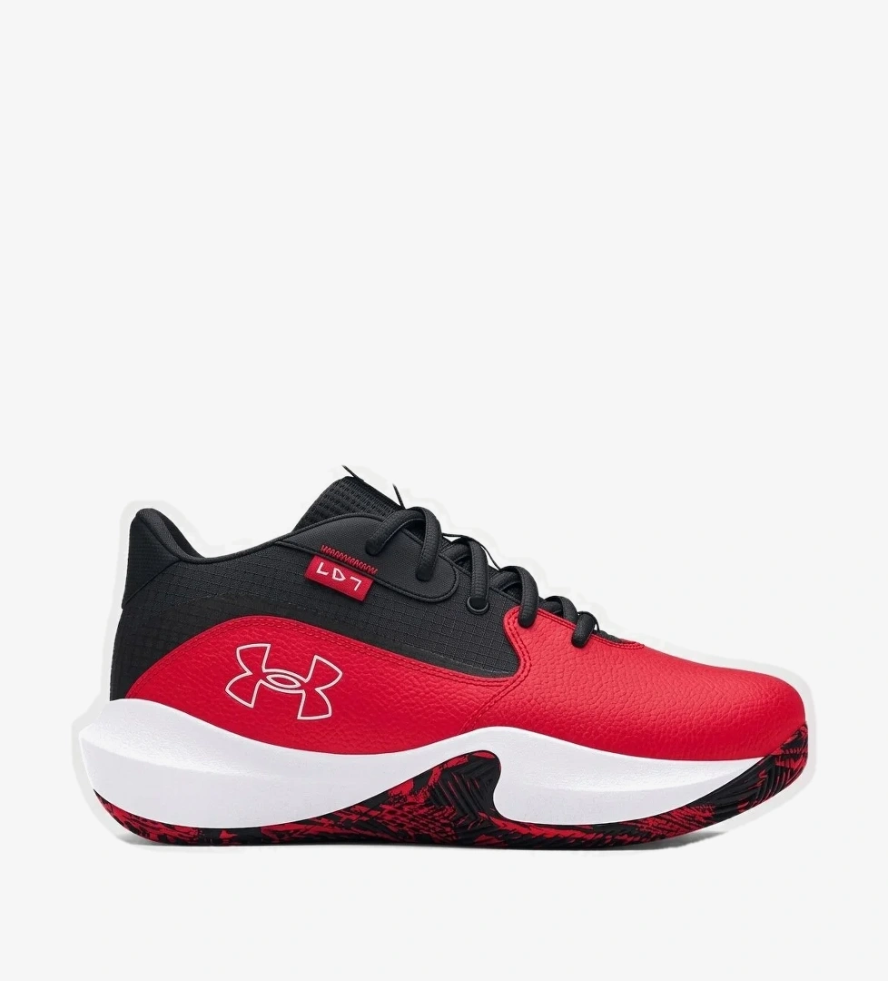 Under Armour Lockdown 7 Erkek Çocuk Kırmızı Basketbol Ayakkabısı