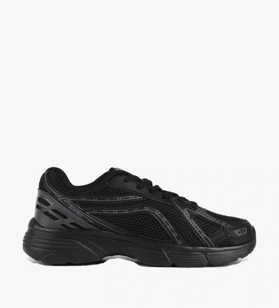Tonny Black Kadın Siyah Siyah Termo Taban Konforlu Bağcıklı Sneaker