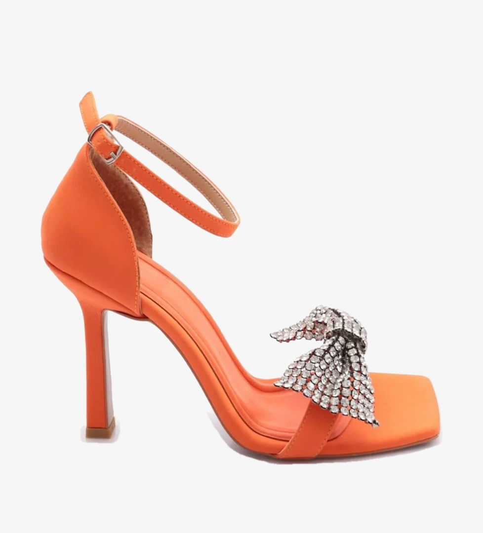 DGN 2029 Kadin Silver Taş Fiyonklu Sandalet
