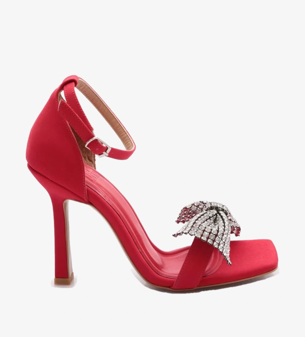 DGN 2029 Kadin Silver Taş Fiyonklu Sandalet