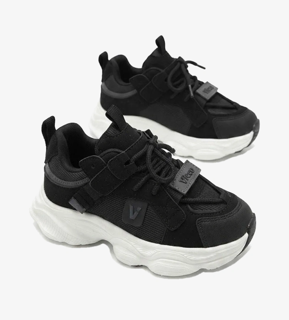 VICCO Ceni Siyah Anatomik Rahat Sneaker Kız Çocuk Ayakkabı 346.F26K.125