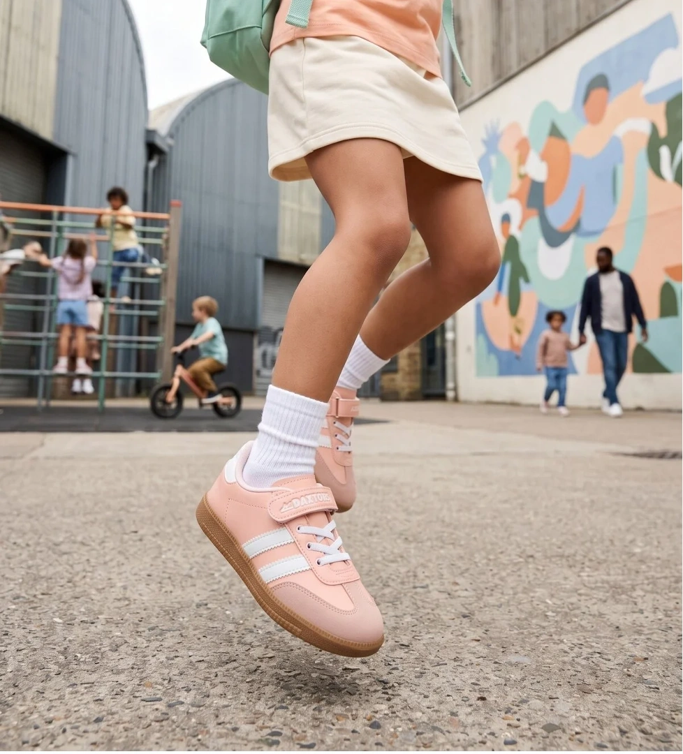 Daxtors Cagne Günlük Çocuk Unisex Cırtlı Sneaker Spor Ayakkabı