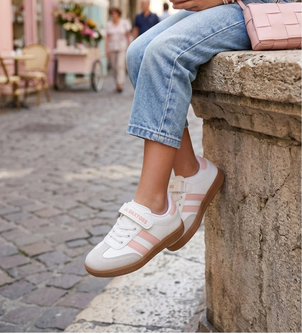 Daxtors Cagne Günlük Çocuk Unisex Cırtlı Sneaker Spor Ayakkabı