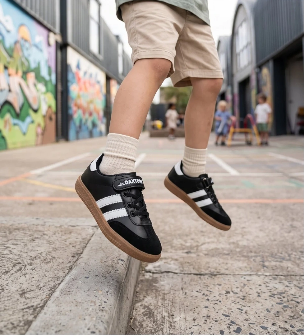 Daxtors Cagne Günlük Çocuk Unisex Cırtlı Sneaker Spor Ayakkabı
