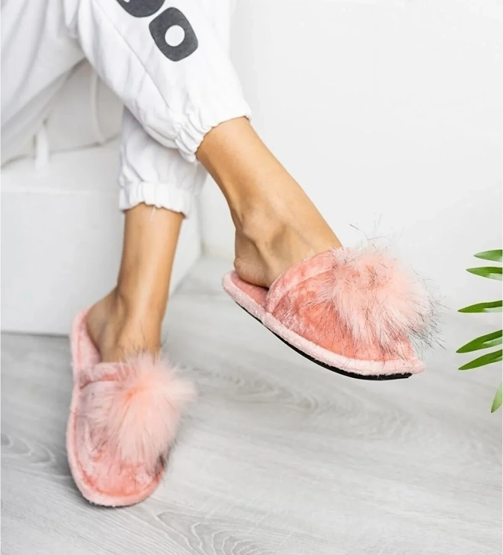 Slipcat Kadın Ev Terliği Peluş Terlik Çeyiz Terliği Bohça Terliği