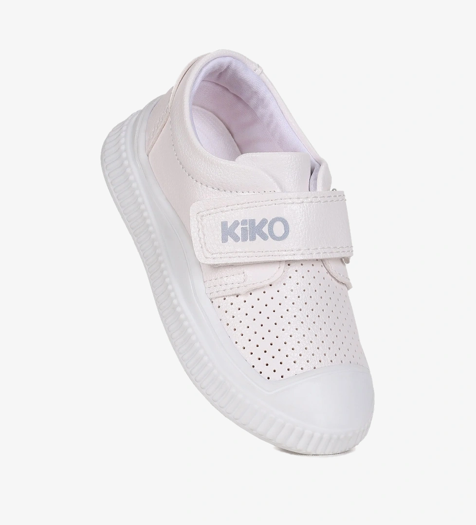 Kiko Kids Squa Cırtlı Erkek Çocuk Günlük Ayakkabı Beyaz