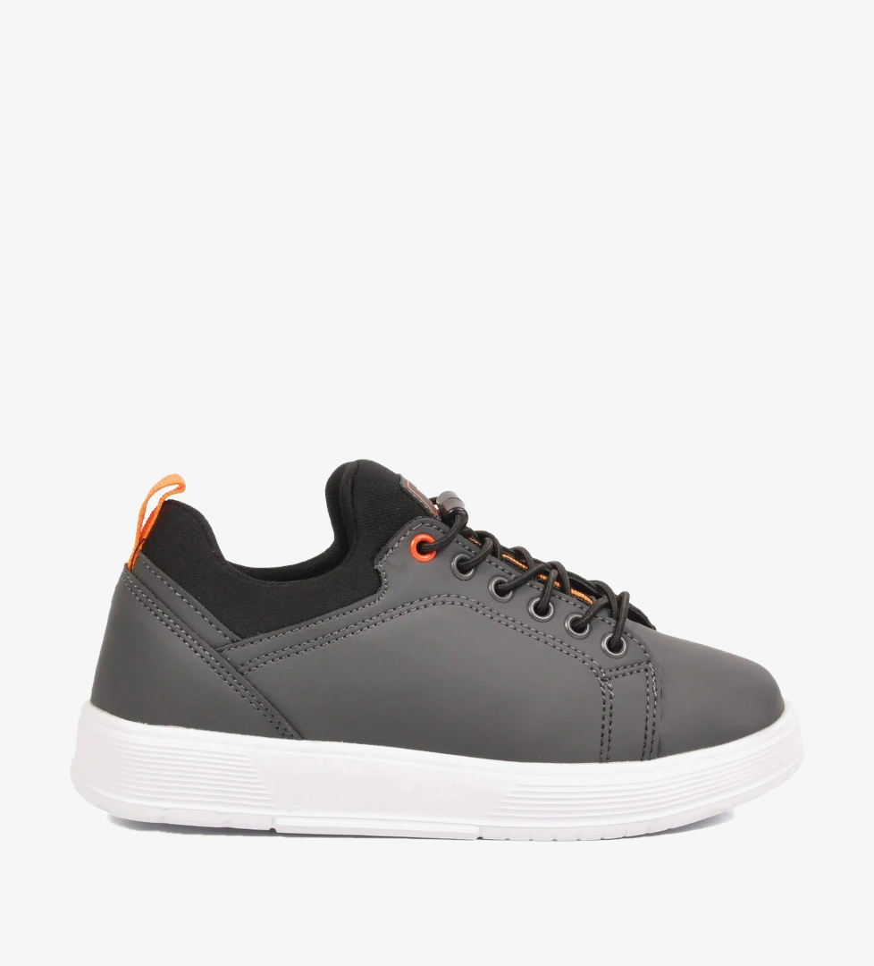 Walkway Füme Lastik Bağcıklı Erkek Çocuk Sneaker