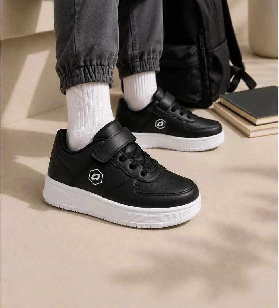 Slipcat Unisex Çocuk Cırt Cırtlı, Konforlu, Hafif, Şık, Modern Tasarım, Günlük Sneaker Spor Ayakkabı