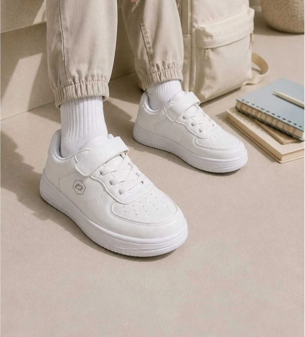 Slipcat Unisex Çocuk Cırt Cırtlı, Konforlu, Hafif, Şık, Modern Tasarım, Günlük Sneaker Spor Ayakkabı