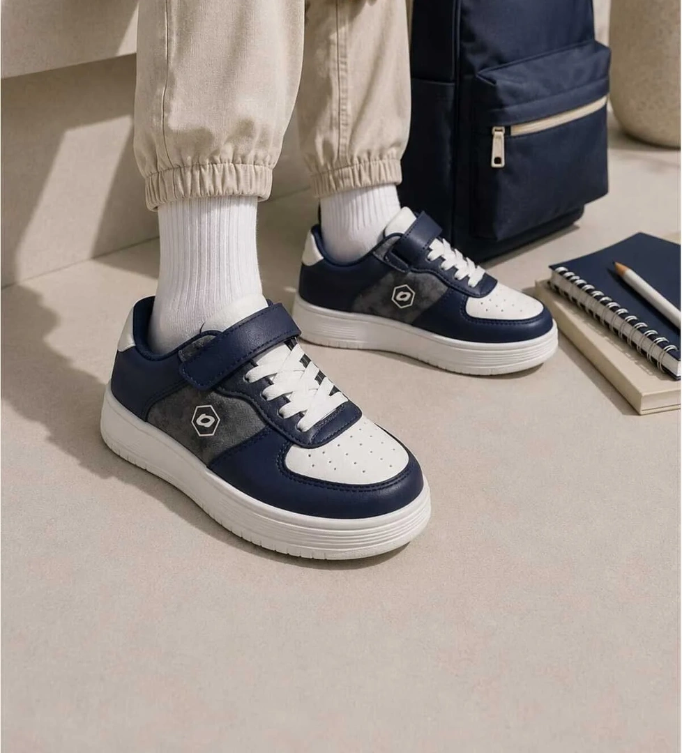 Slipcat Unisex Çocuk Cırt Cırtlı, Konforlu, Hafif, Şık, Modern Tasarım, Günlük Sneaker Spor Ayakkabı