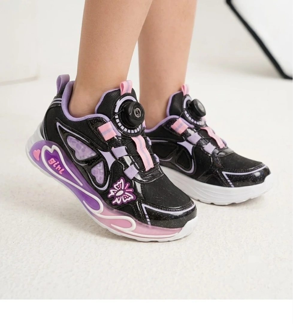 Hayo Kız Çocuk Akıllı Bağcıklı Rahat Konforlu Hafif Sneaker Spor Okul Ayakkabısı