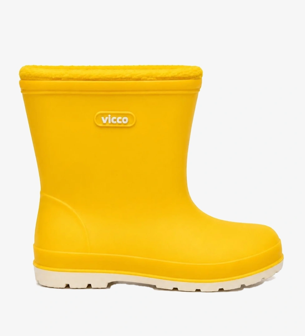 VICCO Mellow Kürklü Pvc Su Çizmesi Yağmur Botu Ortopedik Çocuk Bot