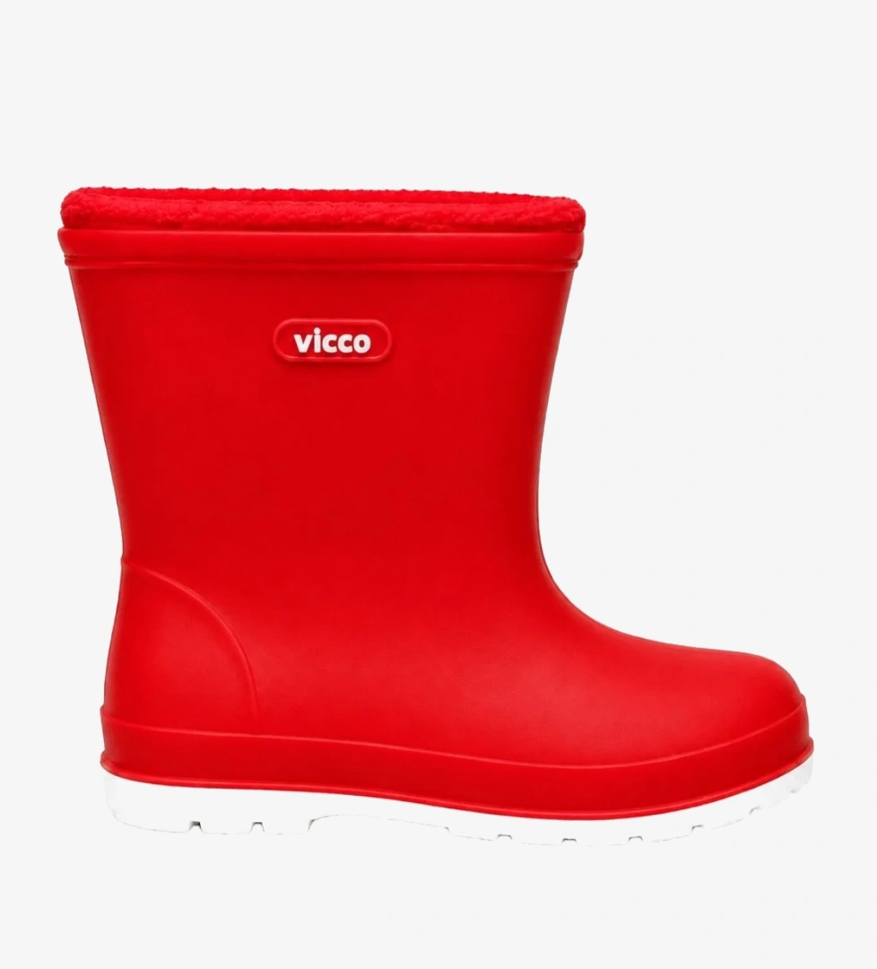 VICCO Mellow Kürklü Pvc Su Çizmesi Yağmur Botu Ortopedik Çocuk Bot