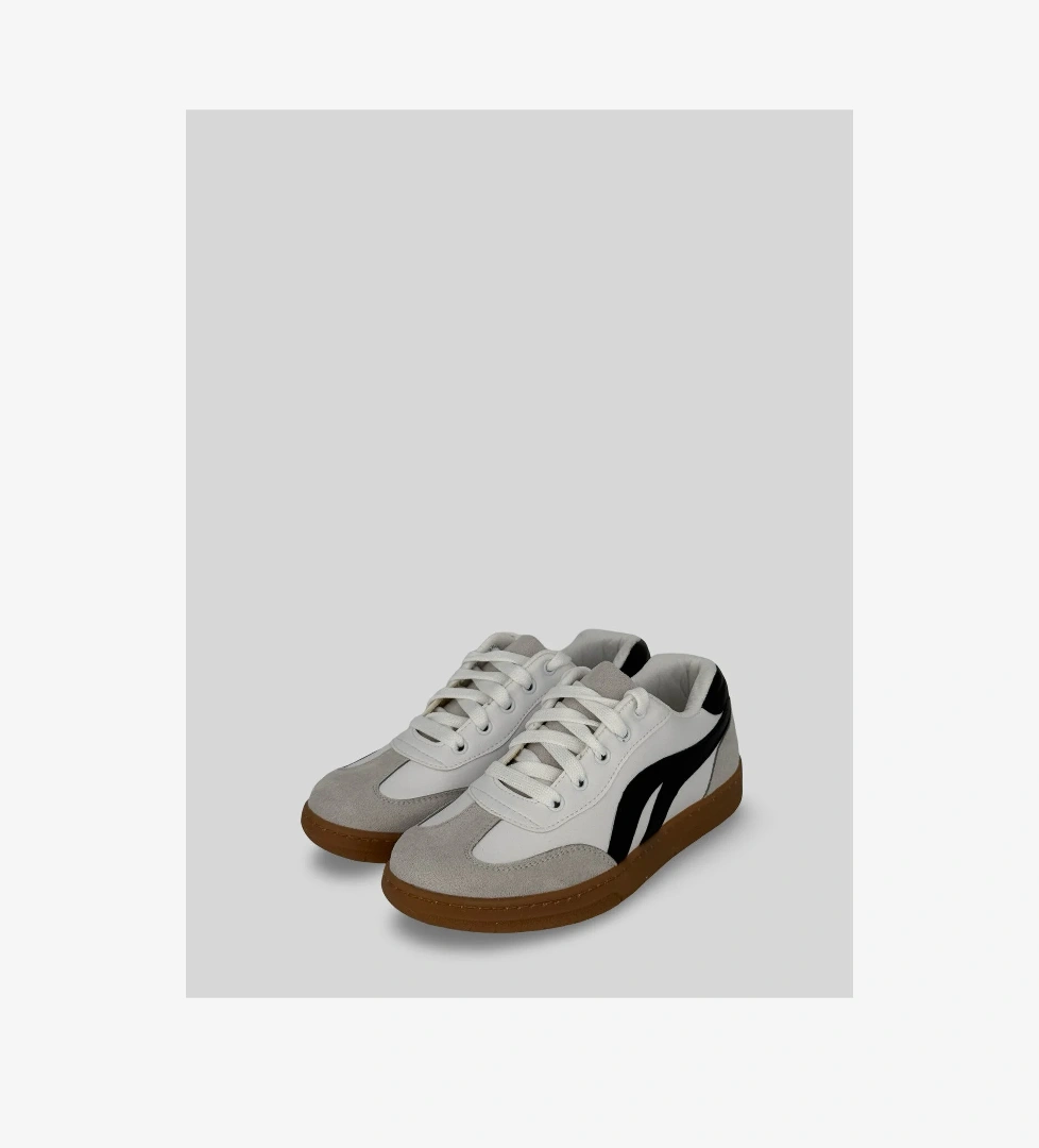 Park Moda Melisandre Kadın Detaylı Düz Taban Bağcıklı Süet Rahat Kullanım Günlük Spor Ayakkabı Sneaker