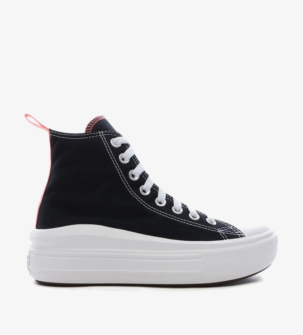 Converse Chuck Taylor All Star Move Canvas Platform Çocuk Siyah Sneaker