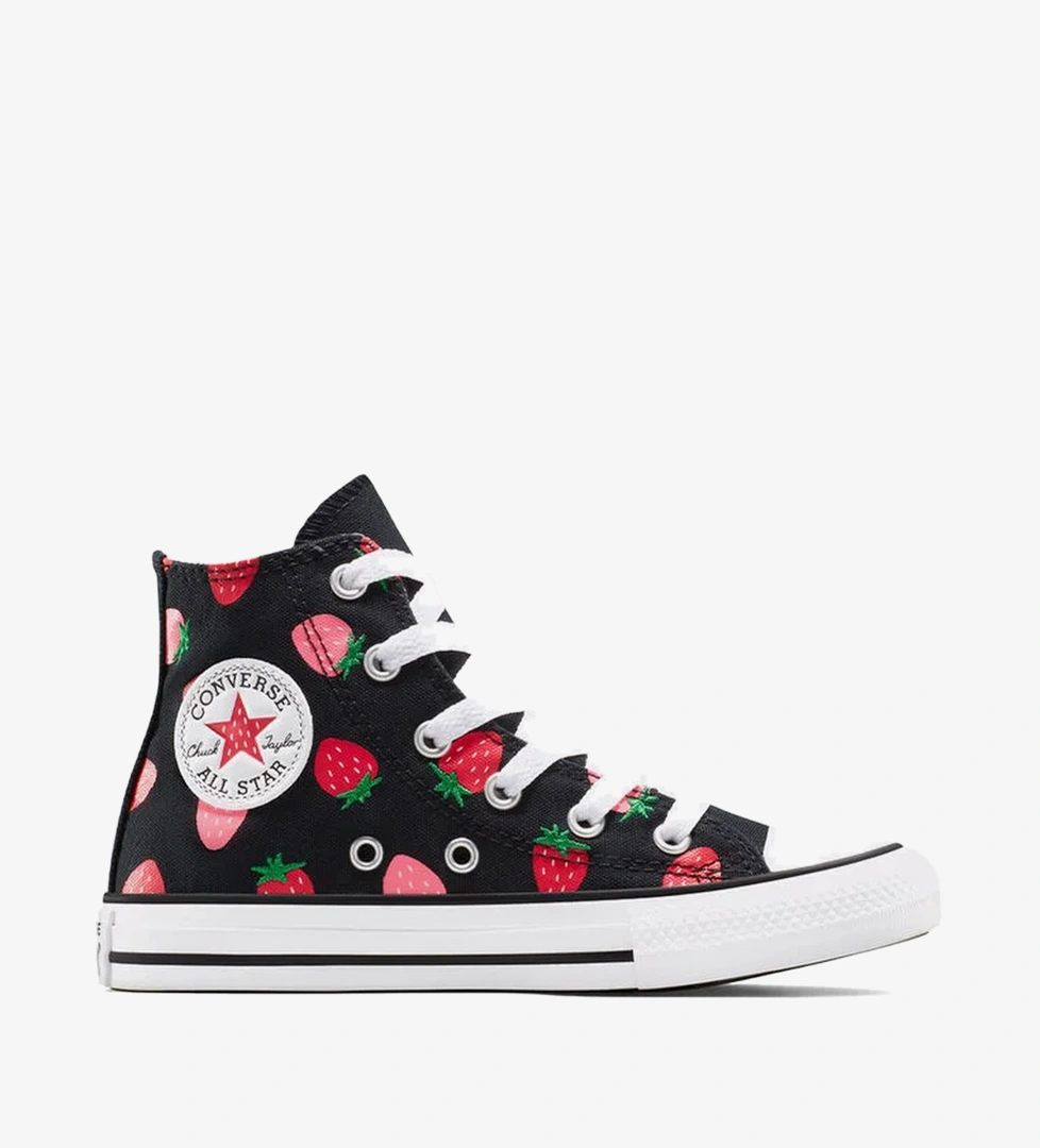 Converse Chuck Taylor All Star Strawberries Çocuk Siyah Sneaker