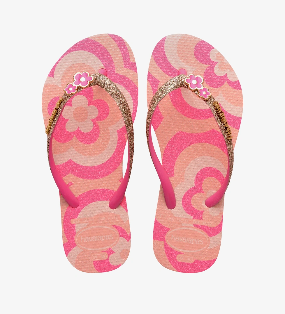 Havaianas Pembe Kız Çocuk Plaj Terliği Kıds Slım Glıtter Iı