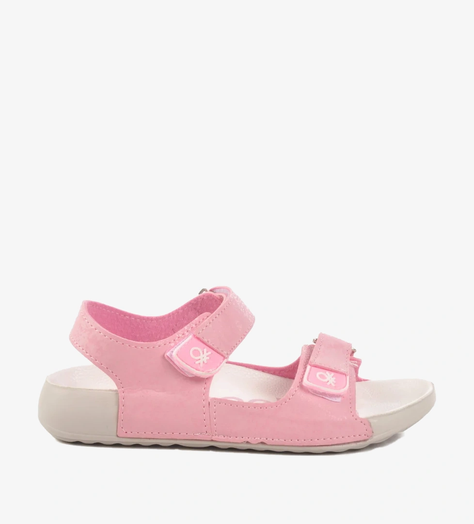 United Colors of Benetton Pembe Cırtlı Hafif Kız Çocuk Sandalet BN-1419 F