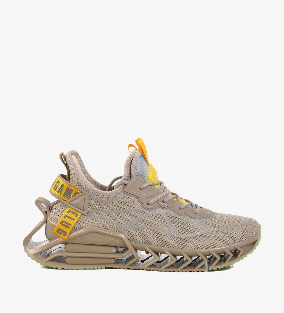 Gamelu Bej Fileli Hava Alabilen Memory Foam Erkek Sneaker Bright M