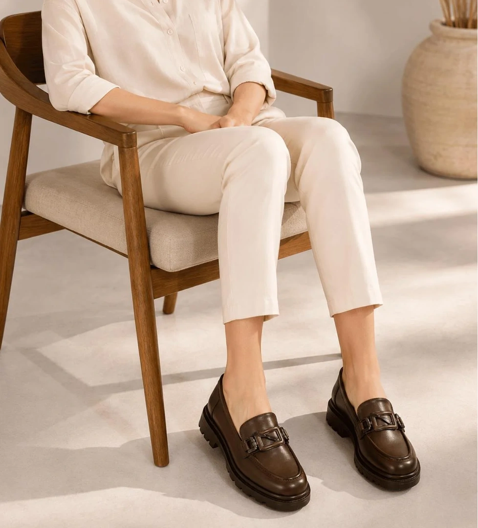 Papuç Sepeti Fncy-819 Günlük Kadın Loafer Ayakkabı