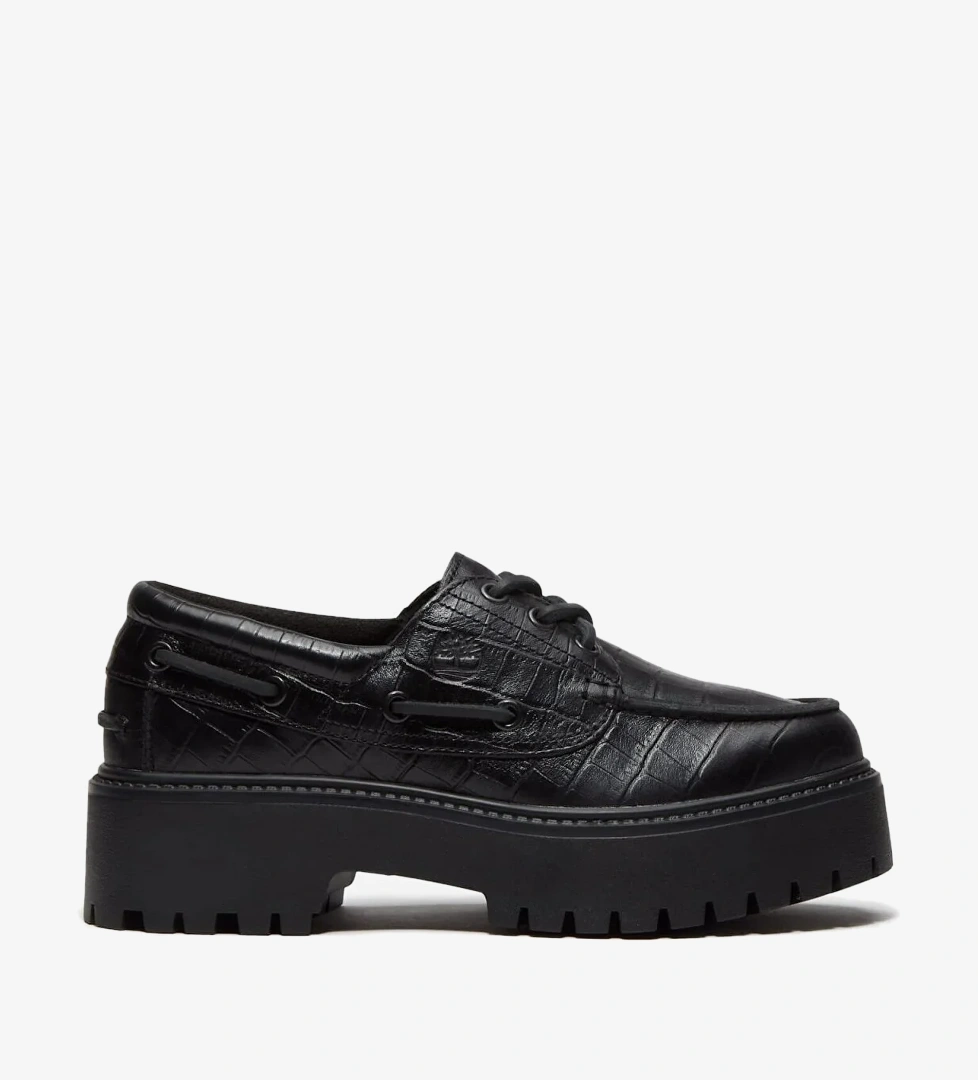 Timberland Stone Street Boat Shoe Kadin Siyah Günlük Ayakkabı TB0A2GVFW021