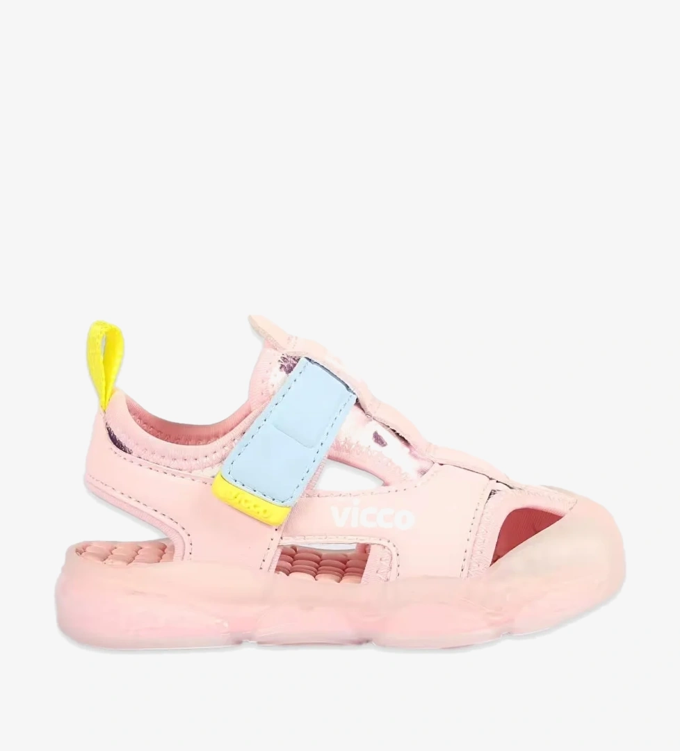 VICCO 332.B25Y.217 Live Bebe Işıklı Pudra Çocuk Sandalet
