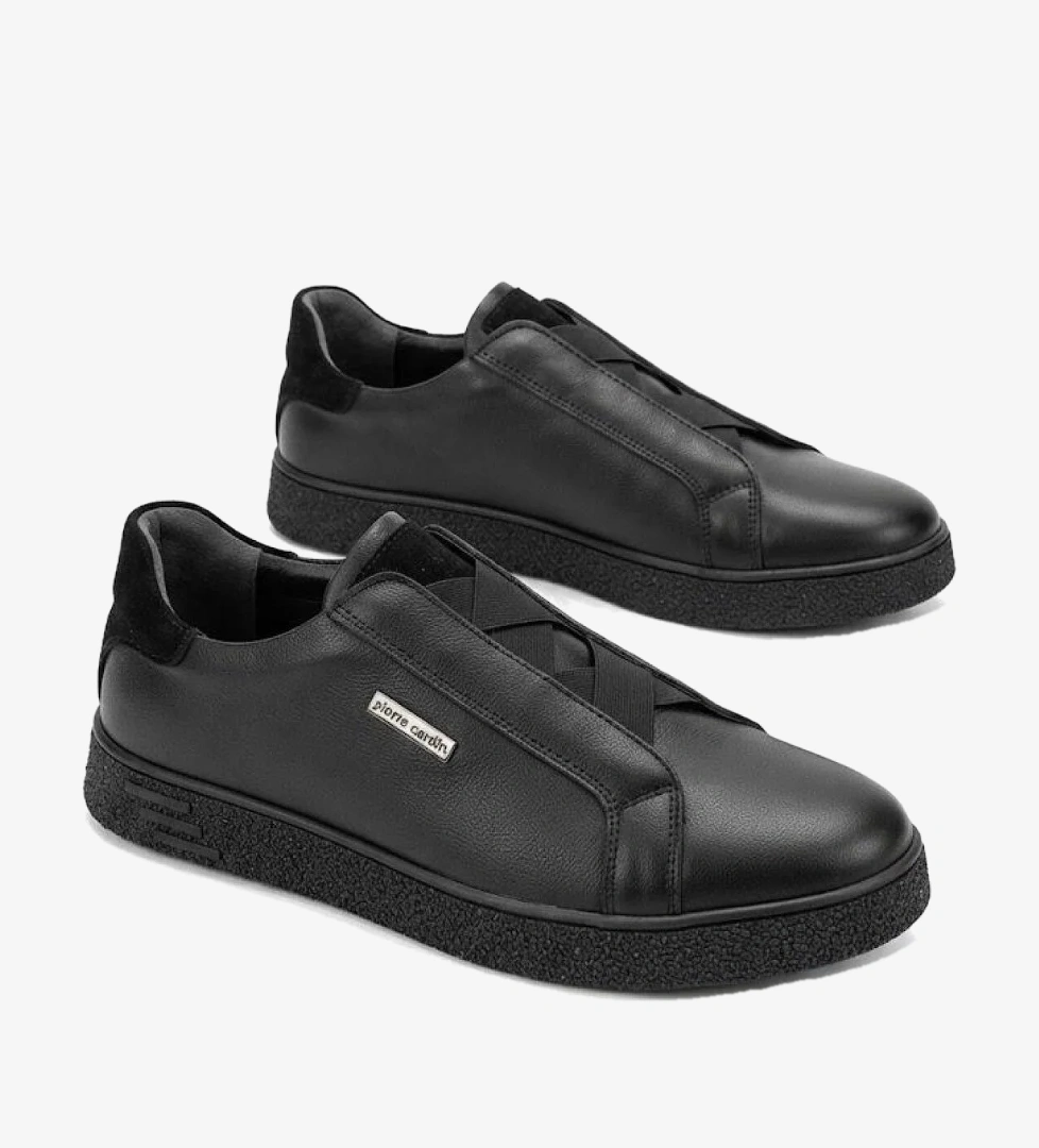 Pierre Cardin Anatomik Orijinal Ürün Hakiki Deri Lastikli Sneaker Erkek Ayakkabı 169-586