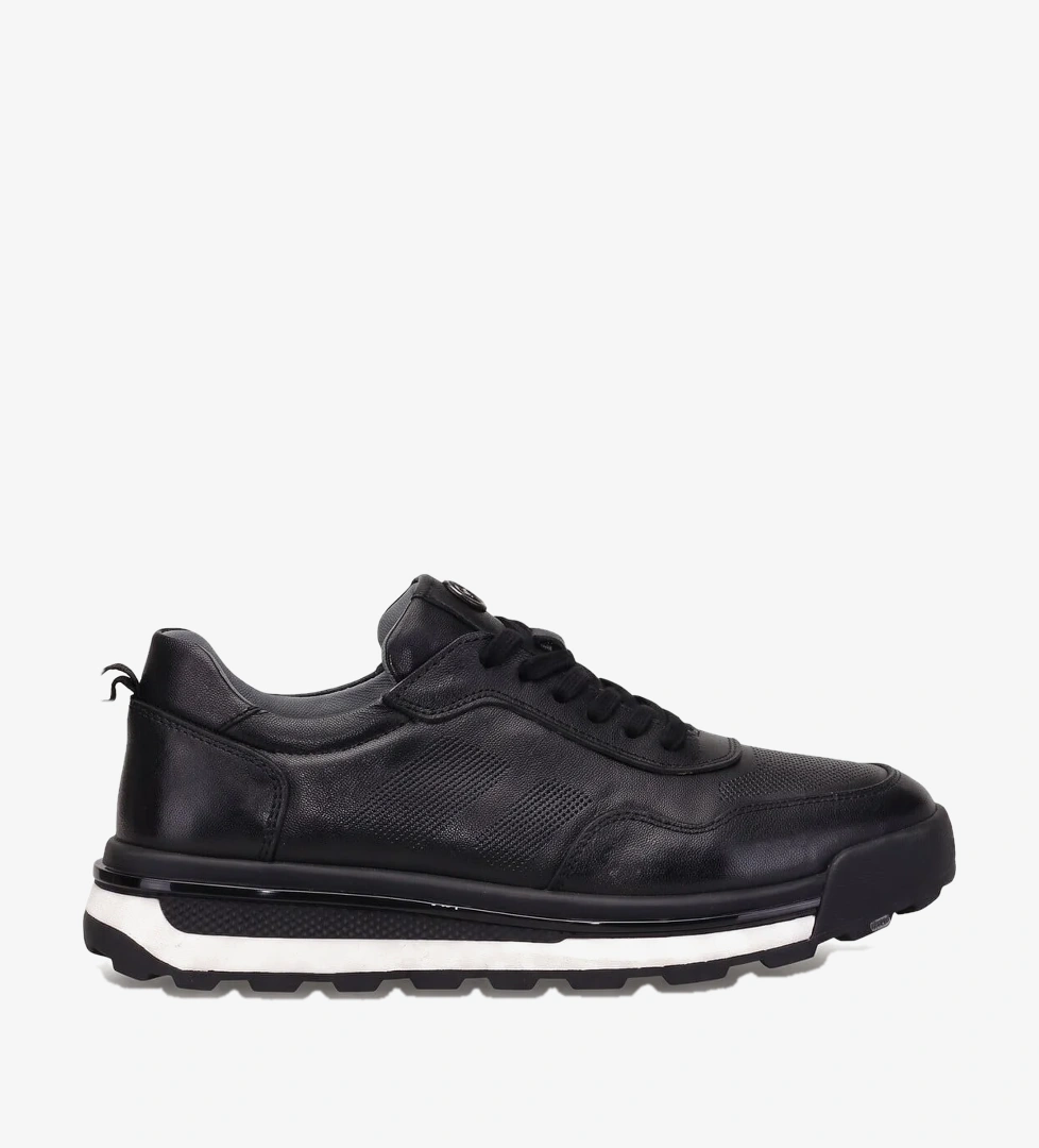 Ayakkabı Fuarı Elit KcmHS1249-1C Erkek Klasik Sneaker Siyah