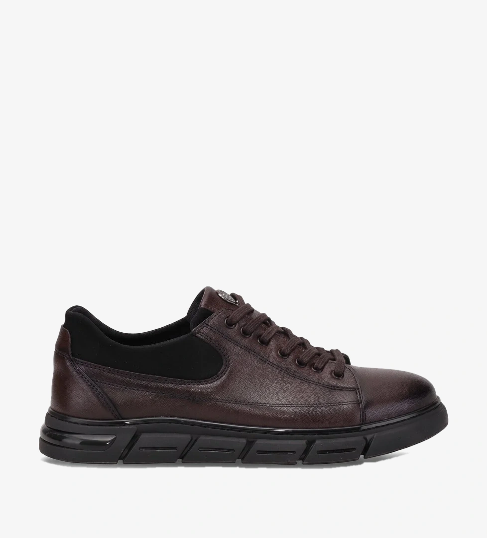 Ayakkabı Fuarı Elit KcmHS1256C Erkek Klasik Sneaker Kahverengi