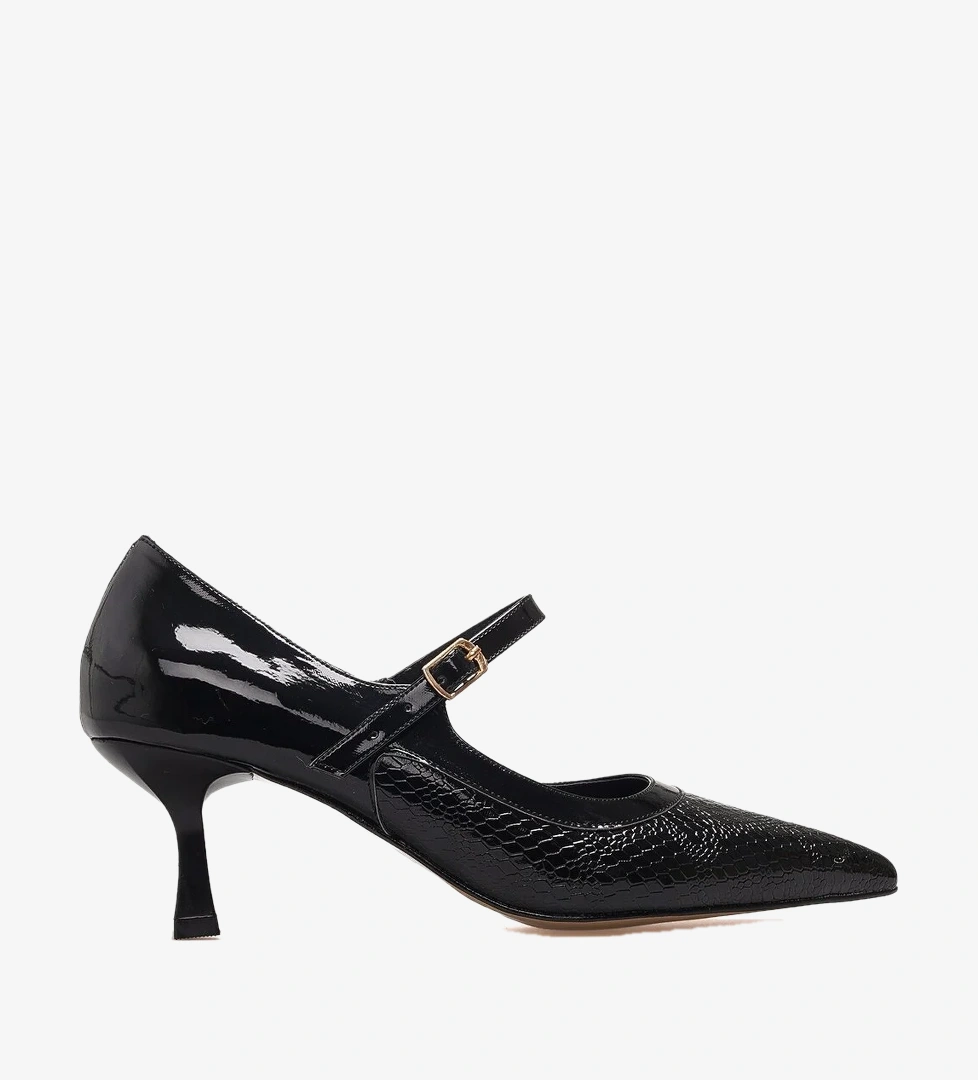 KUUM Kadın Stiletto Ayakkabı 26k K145-25766 Siyah