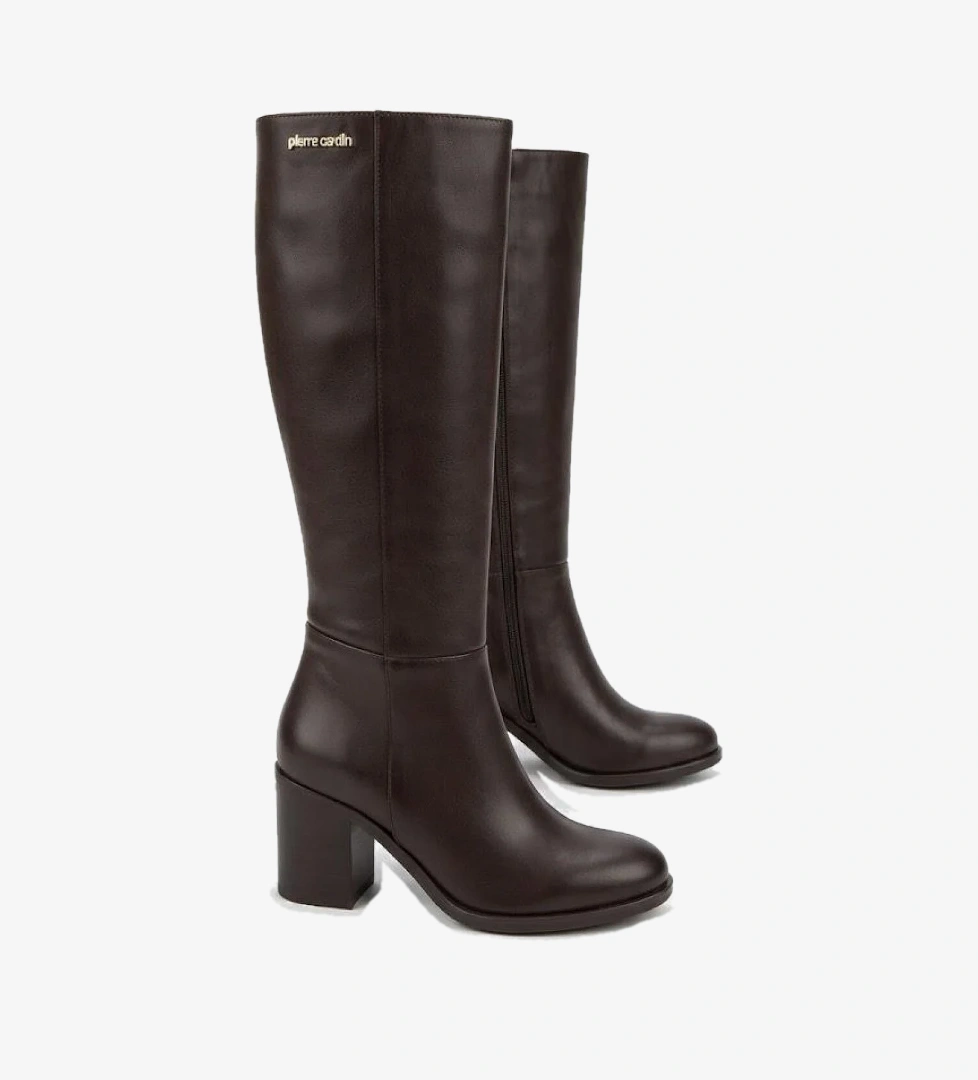 Pierre Cardin 56087 Rahat Şık Kalın Topuklu Kaymaz Taban Kadın Çizme