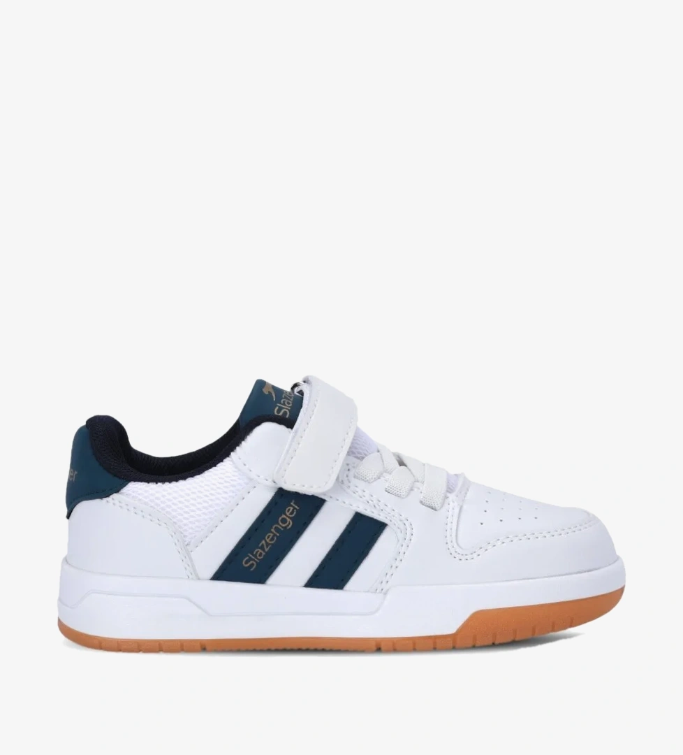 Slazenger CRAFT I Unisex Çocuk Cırtlı Beyaz / Indigo Günlük Spor Ayakkabısı