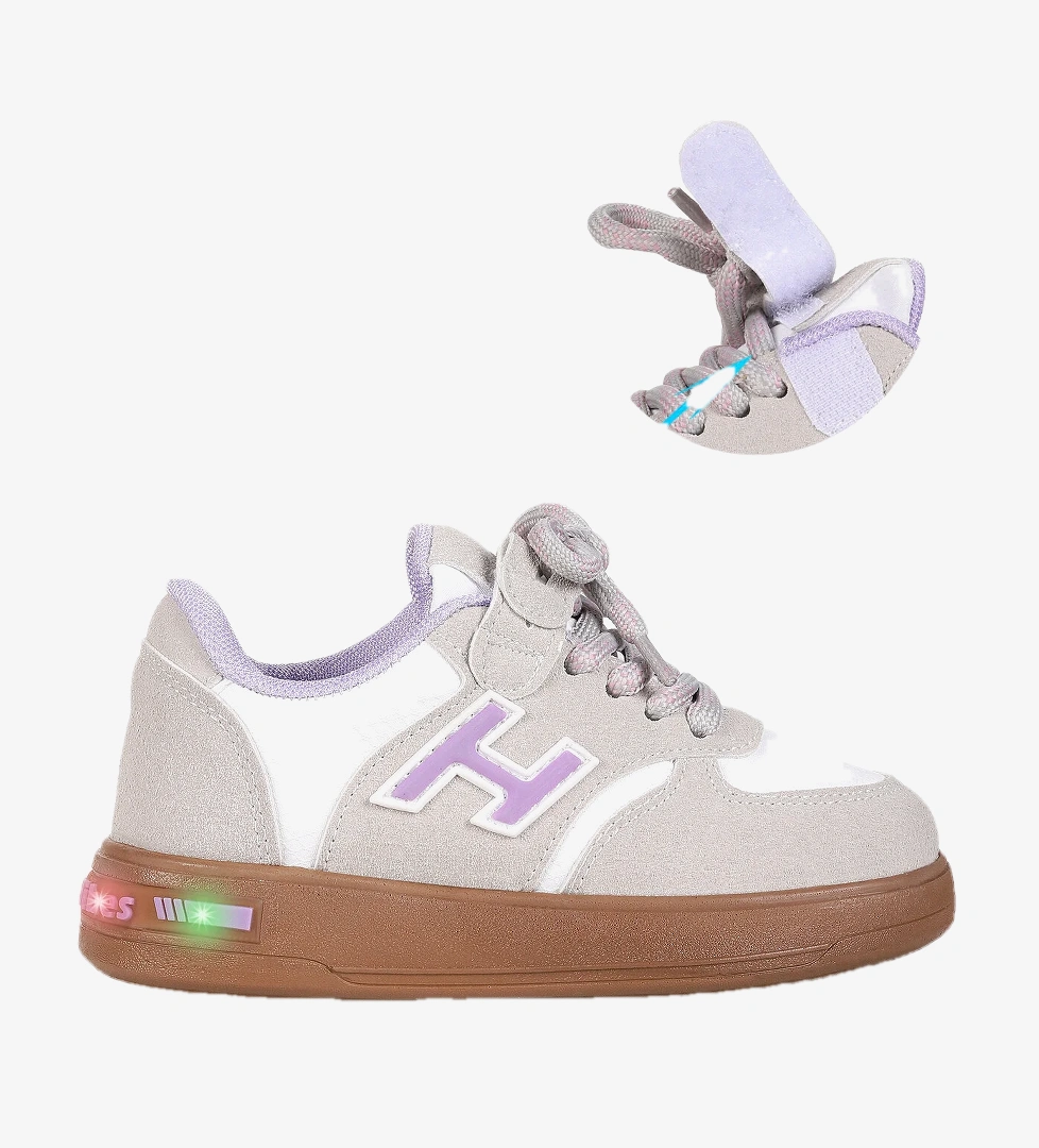 Kiko Kids Cok Renkli Kiko Lacer Cirtli Bagcikli Isikli Lila