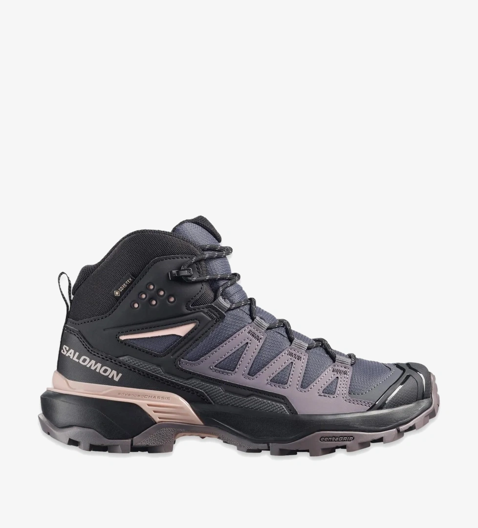 Salomon 474486 X Ultra 360 Mid Gtx W Outdoor Siyah-Mor Unisex Bot