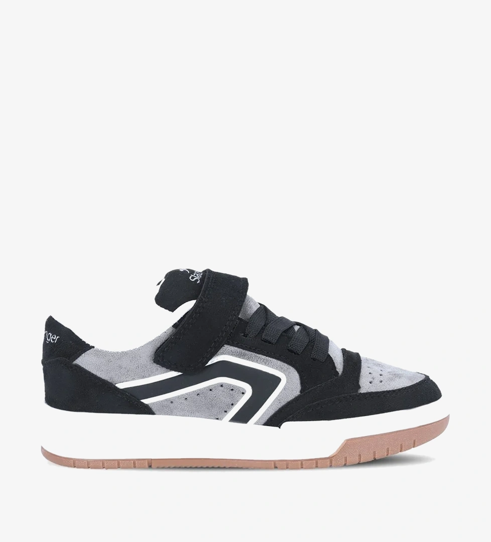 Slazenger COBRA F Unisex Çocuk Siyah Süet Günlük Spor Ayakkabısı