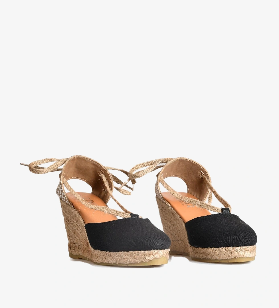 Flower Siyah Flower Espadril