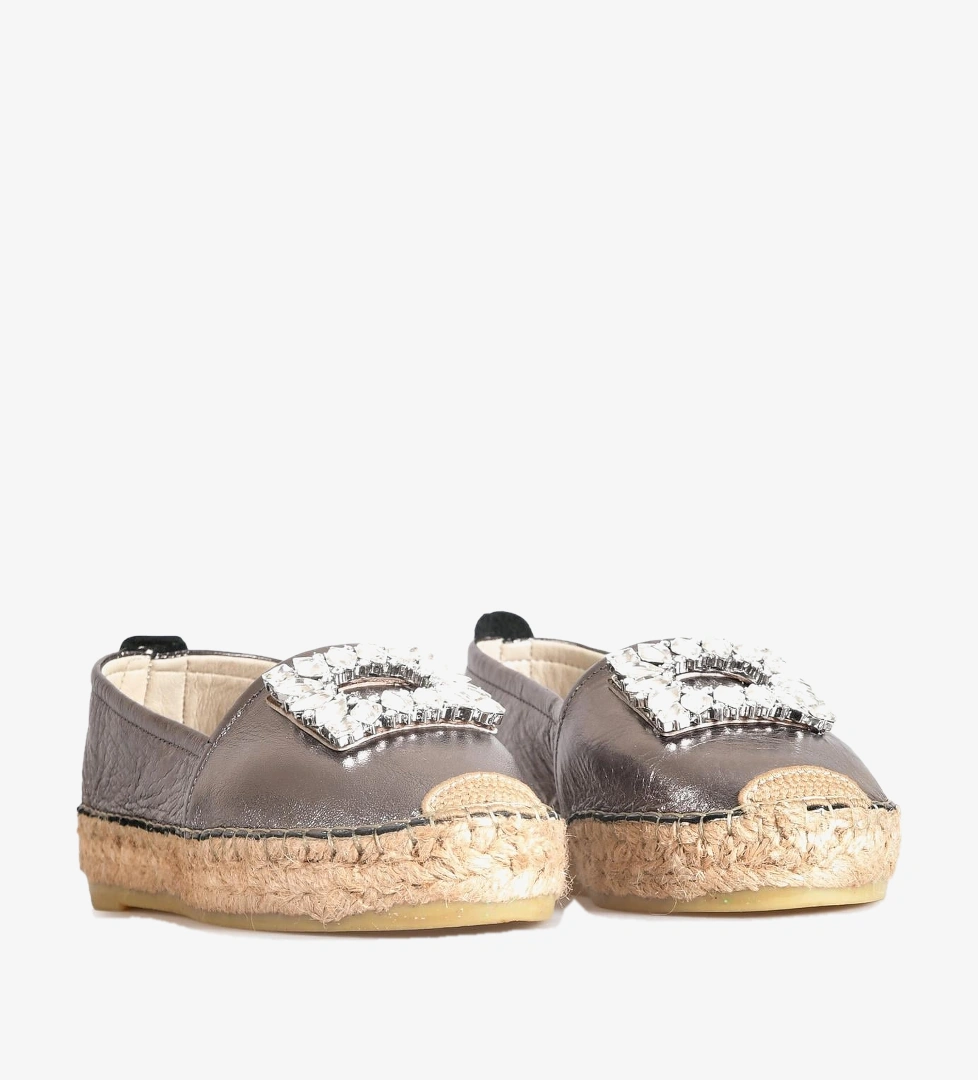 Flower Siyah Flower Espadril