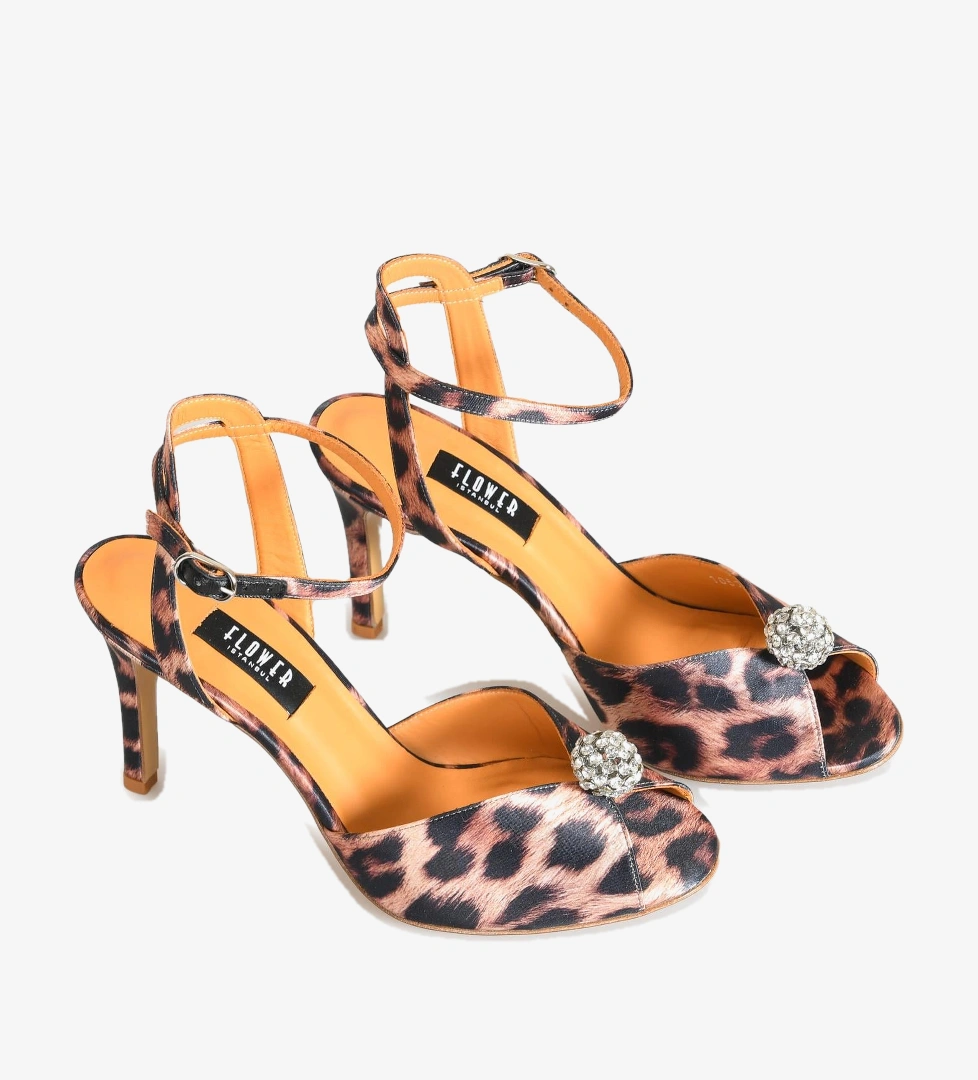 Flower Leopar Flower Leopar Saten