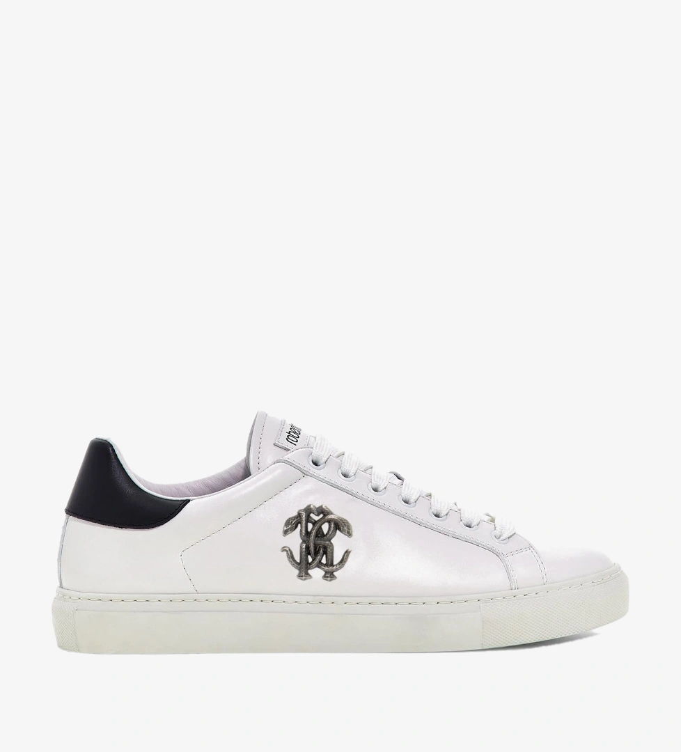 Roberto Cavalli Beyaz Deri Erkek Sneaker